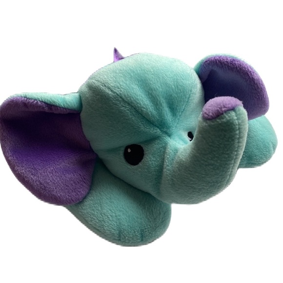 Ty Pillow Pals Squirt Elephant Vintage 1998 Blue Purple Plush Stuffed Animal - Picture 2 of 7